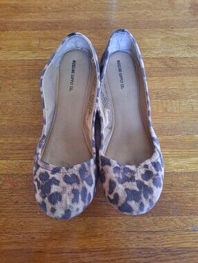 Mossimo Supply Co. Leopard Print Ballet Flats in Brown and Black